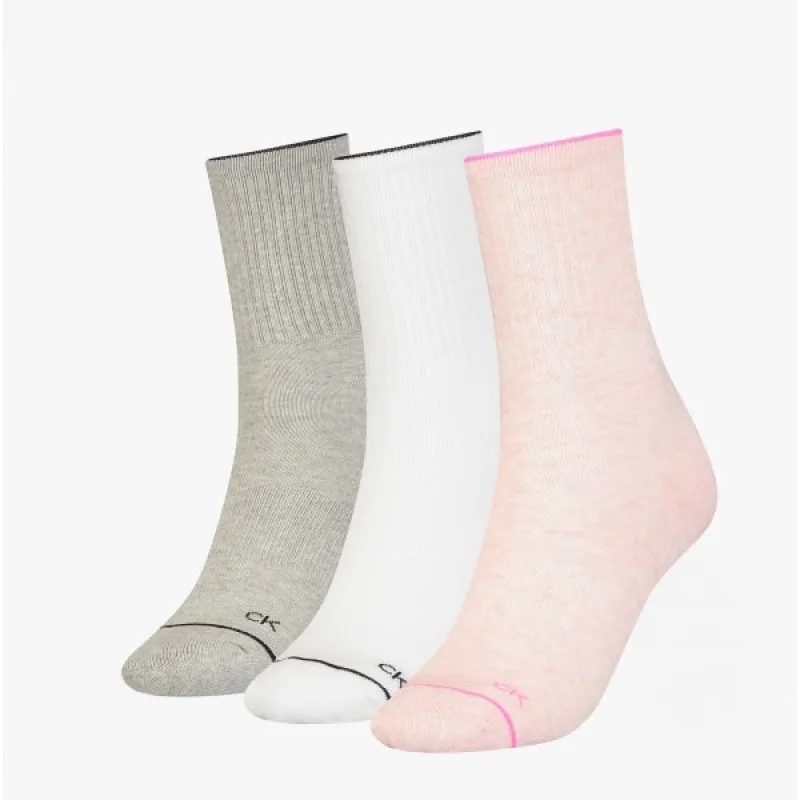 3 Pack Womens Crew Trainer Socks Pink Combo sold by Shuperb