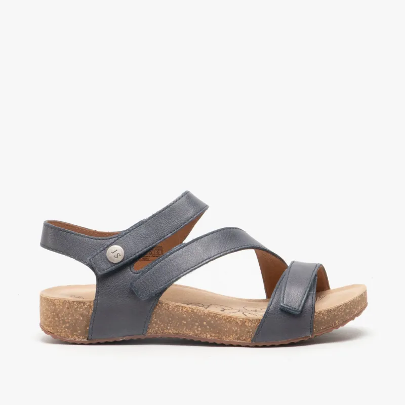 Josef Seibel TONGA 25 Womens Leather Touch Fasten Sandals Jeans sold by Shuperb
