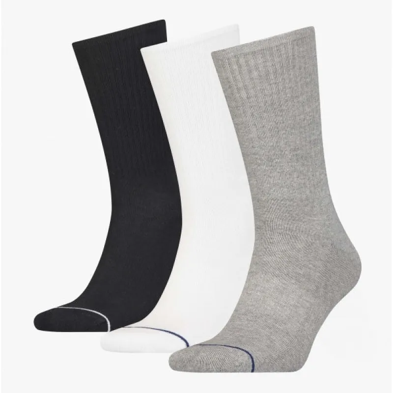 Calvin Klein 3 Pack Mens Crew Trainer Socks Grey sold by Shuperb