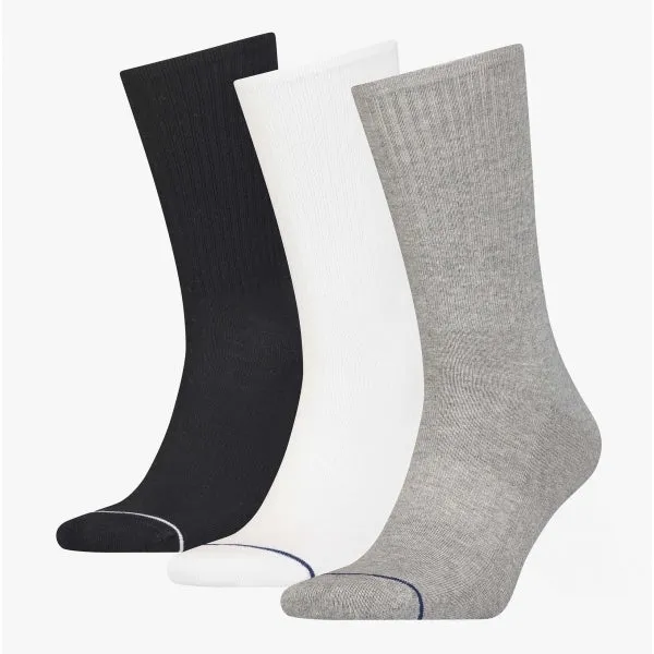 Calvin Klein 3 Pack Mens Crew Trainer Socks Grey sold by Shuperb