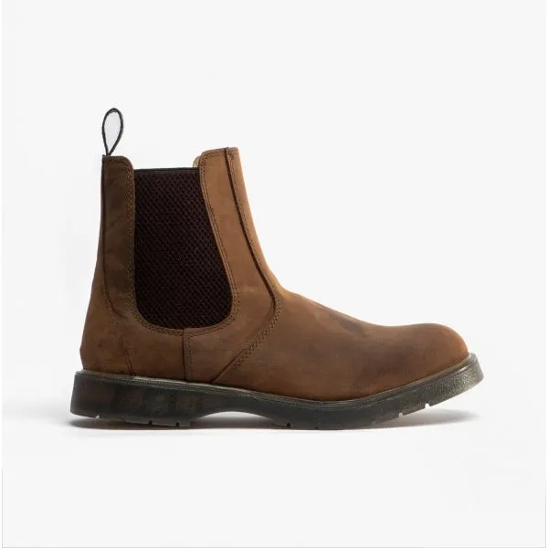 Grafters BELGRAVIA Unisex Chelsea Boots Waxy Brown sold by Shuperb