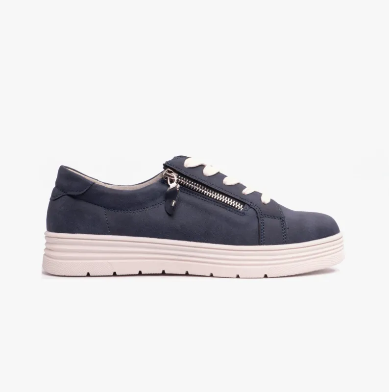 Dr Keller JANICE Womens Trainers Navy sold by Shuperb