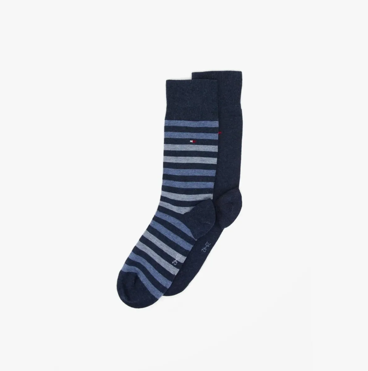 2 Pack Mens Crew Stripe Socks Navy sold by Shuperb product image thumbnail 3