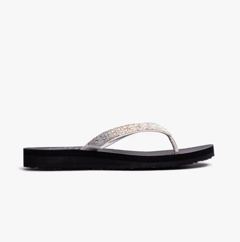 119660/WHT MEDITATION - BUTTERFLY GARDEN Womens Sandals White sold by Shuperb
