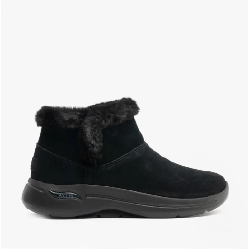 GO WALK ARCH FIT CHERISH Ladies Ankle Boots Black sold by Shuperb