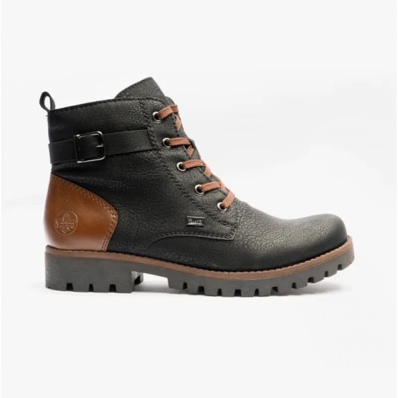 Rieker 78502-00 Womens Boots Black sold by Shuperb