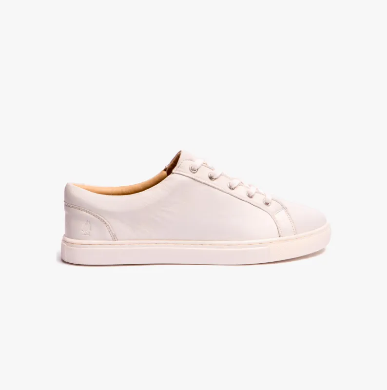 Hush Puppies TESSA Womens Lace-Up Trainers White sold by Shuperb
