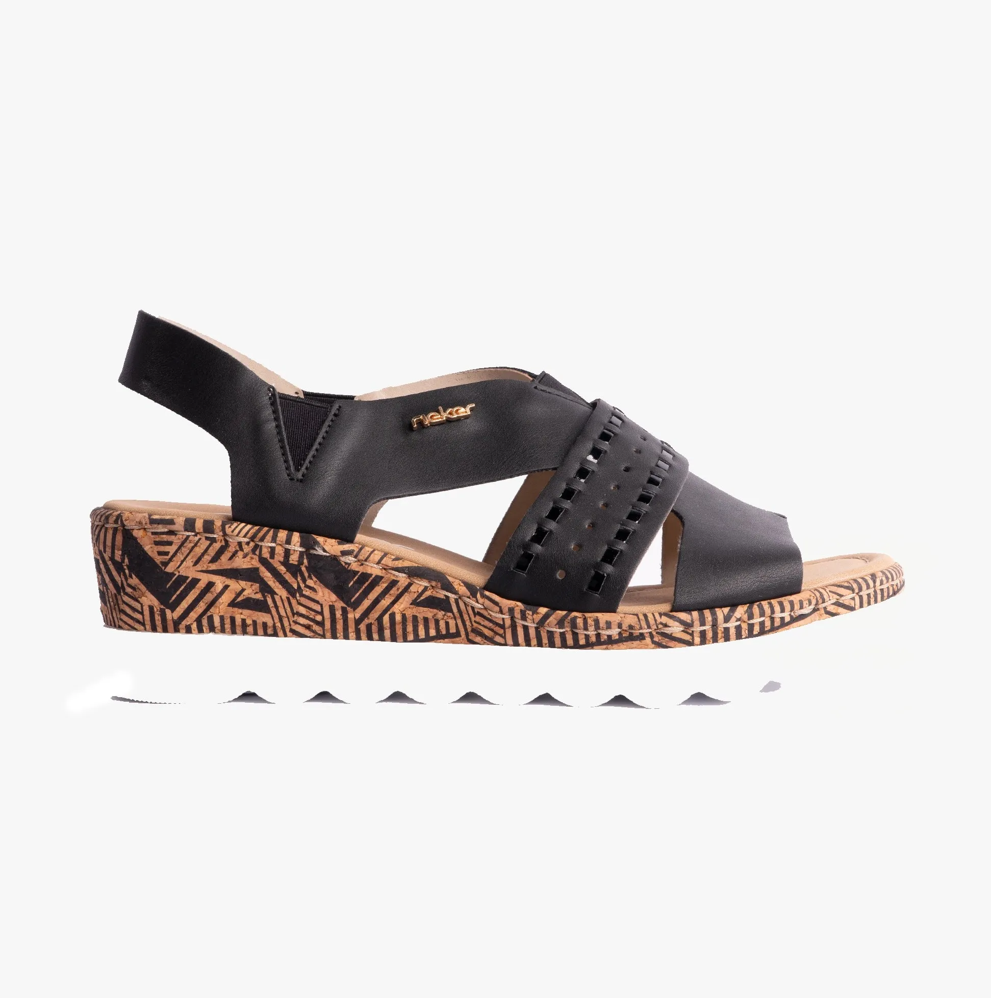 Rieker 67179-00 Womens Sandals Black sold by Shuperb