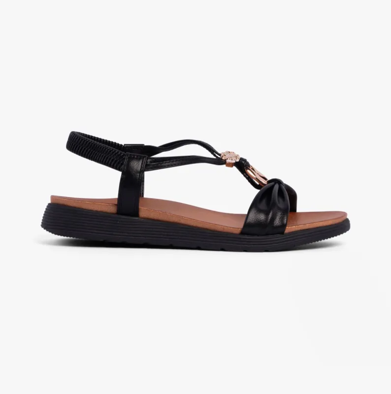 CAMPARI2 Womens Sandals Black sold by Shuperb