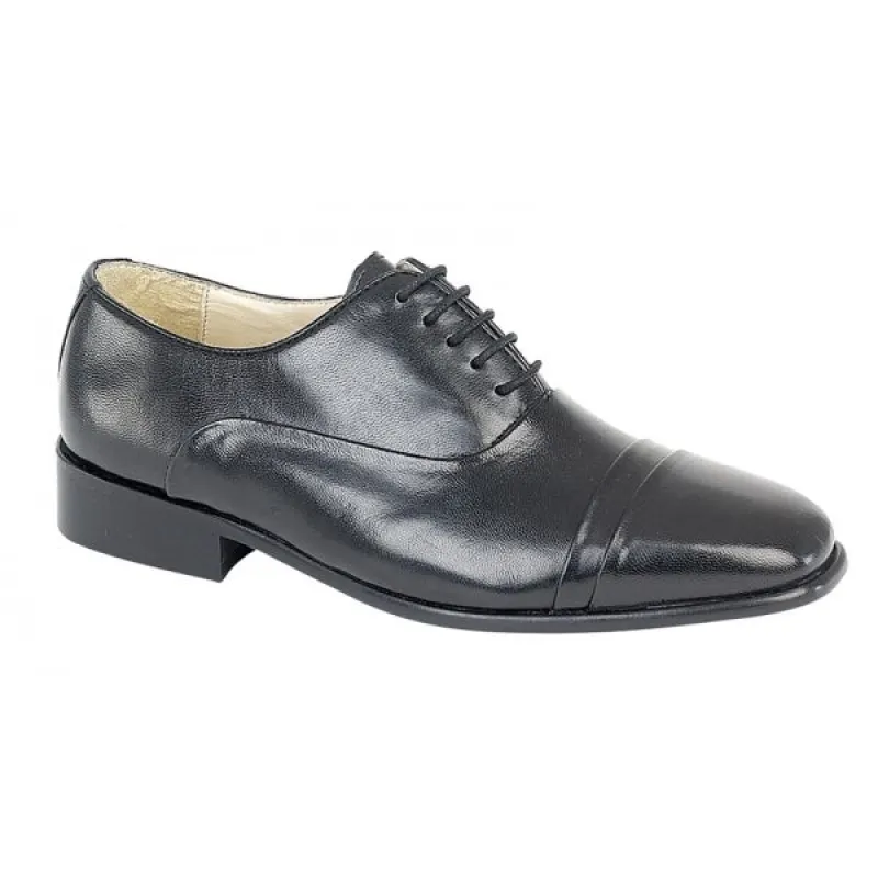 Montecatini ADRIAN Mens Capped Oxford Shoes Black sold by Shuperb