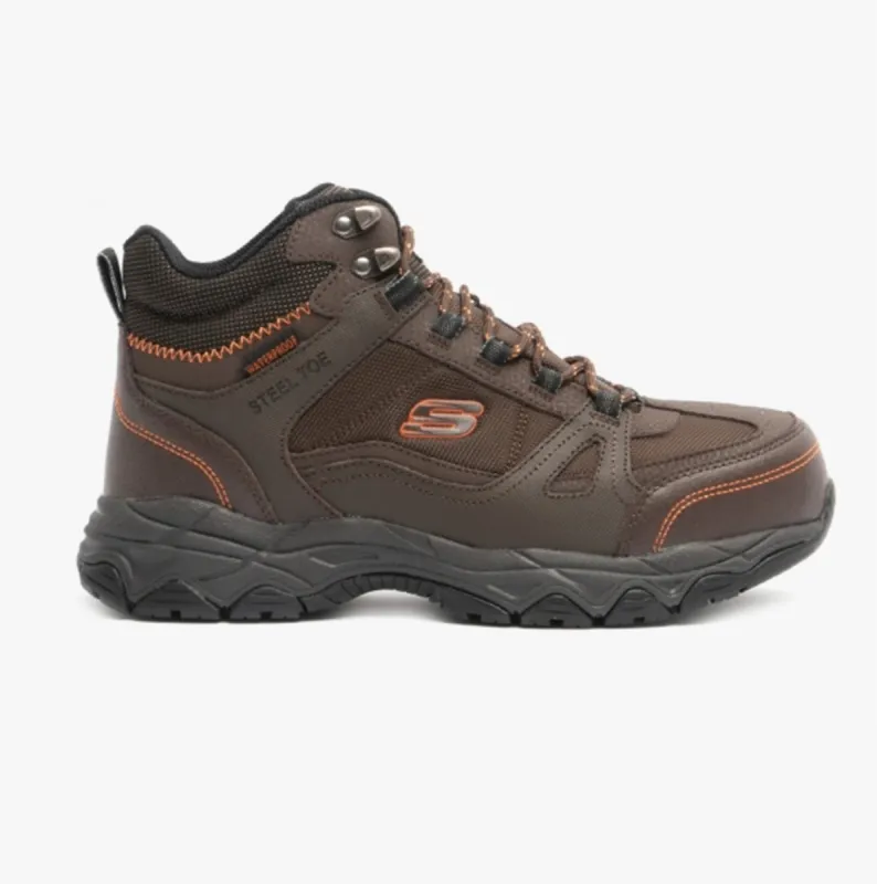 LEDOM Mens Safety Boots Brown sold by Shuperb