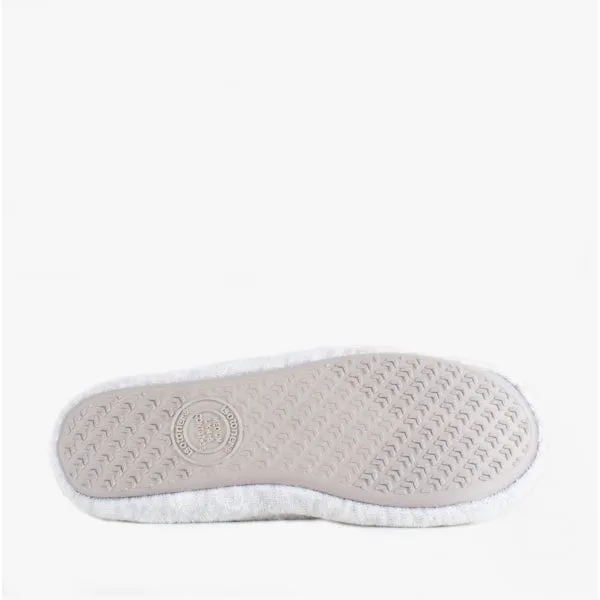 Totes Isotoner STRETCH TERRY BOW Womens Ballerina Slippers Grey sold by Shuperb product image thumbnail 4