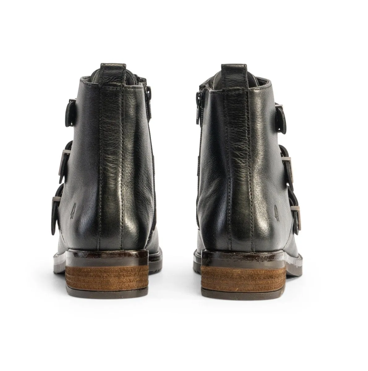 Hush Puppies PRIA Womens Leather Ankle Boots Black sold by Shuperb product image thumbnail 5