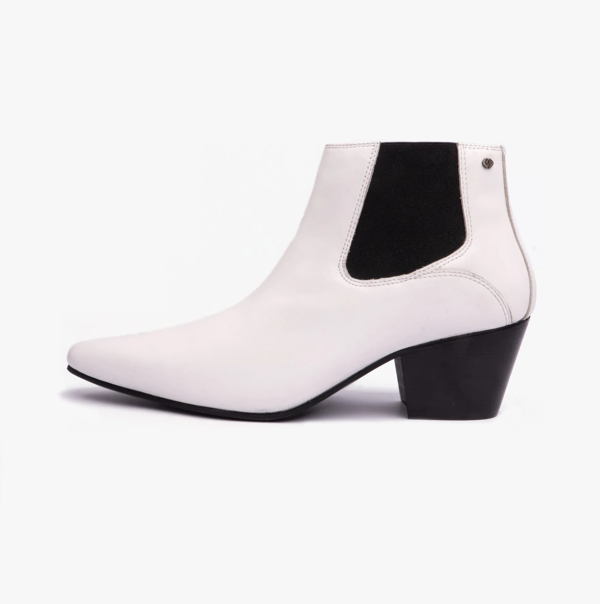Club Cubano McCARTNEY Mens Cuban Heel Boots White Leather sold by Shuperb product image thumbnail 3
