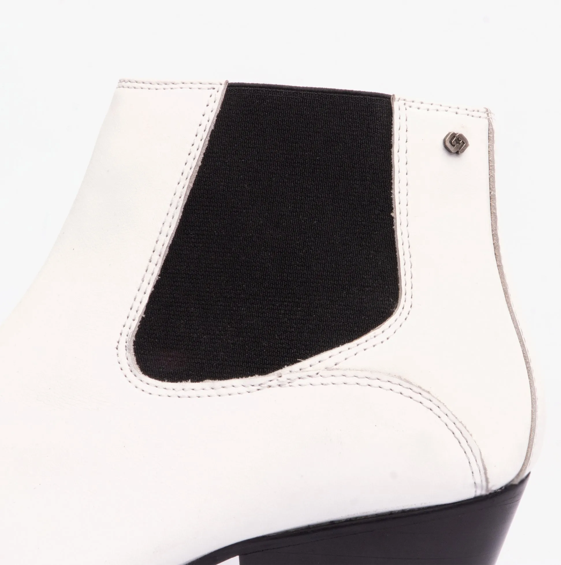 Club Cubano McCARTNEY Mens Cuban Heel Boots White Leather sold by Shuperb product image thumbnail 4