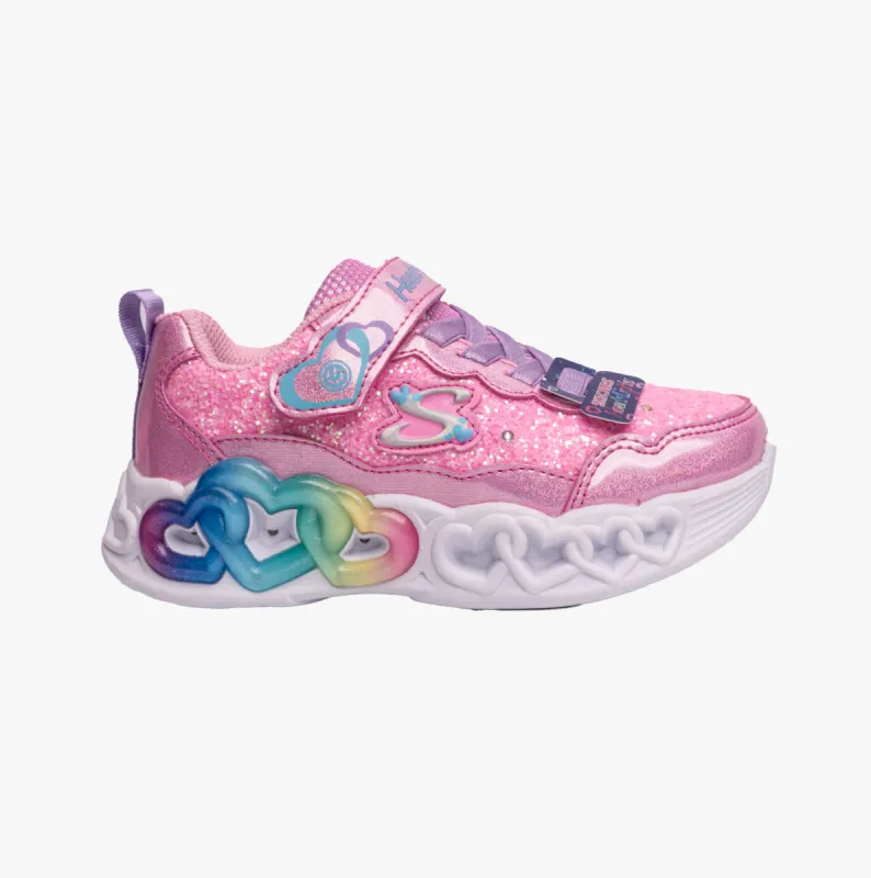 INFINITE HEART LIGHTS - FRESH Girls Sneaker Pink/Light Pink sold by Shuperb