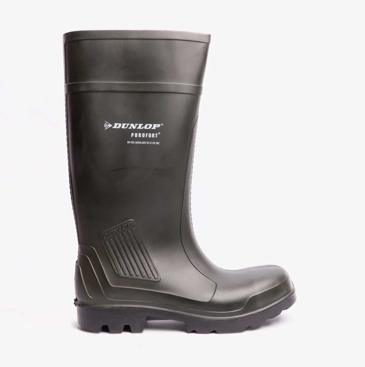 Dunlop PUROFORT PROFESSIONAL Unisex Safety Wellington Boots Green sold by Shuperb