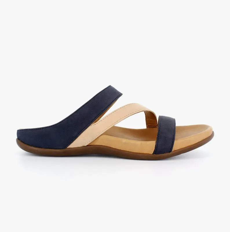 TRIO Ladies Strappy Sandals Navy/Roebuck sold by Shuperb