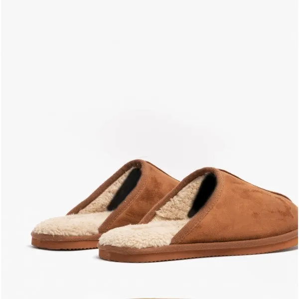 Jack & Jones DUDELY Mens Microfiber Mule Slippers Almond sold by Shuperb product image thumbnail 5