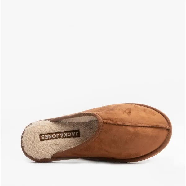 Jack & Jones DUDELY Mens Microfiber Mule Slippers Almond sold by Shuperb product image thumbnail 4