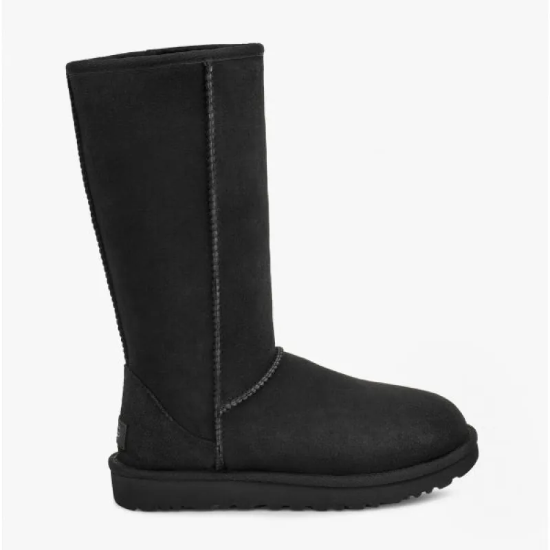 UGG CLASSIC TALL II Womens Sheepskin Boots Black sold by Shuperb