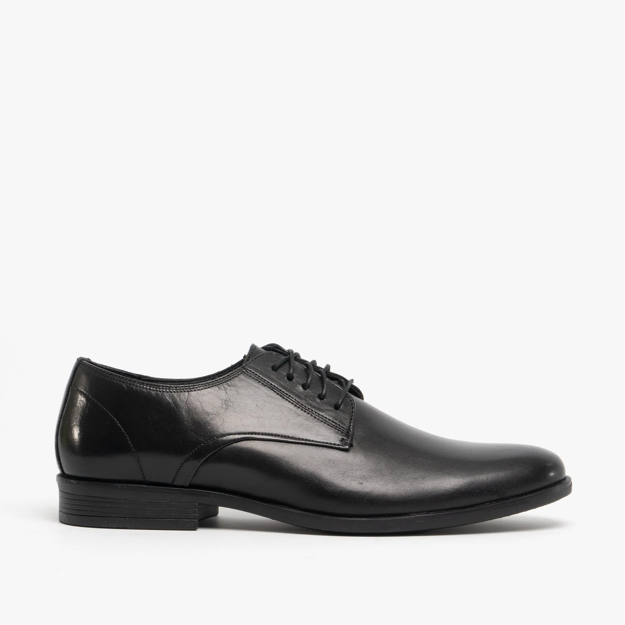Hush Puppies OSCAR Mens Leather Derby Shoes Black sold by Shuperb