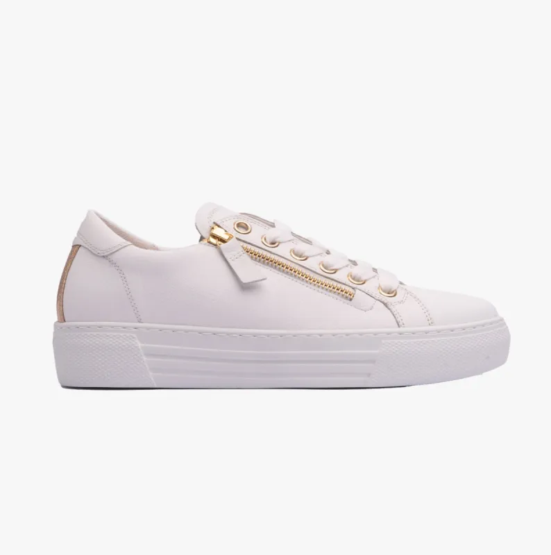 CAMPUS Womens Trainers White/Gold made by Shuperb
