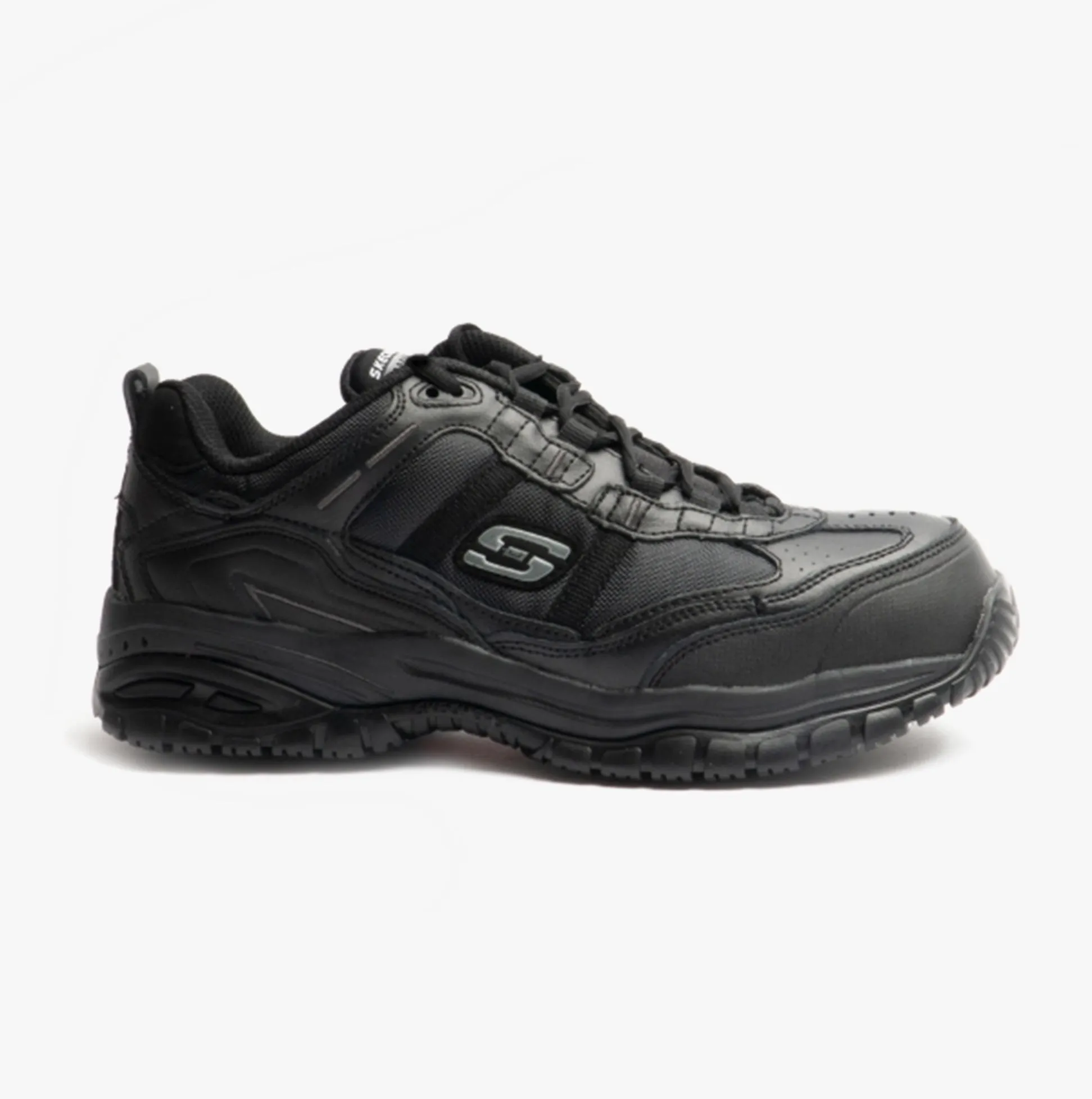 Skechers Work 77013EC/BLK SOFT STRIDE-GRINNEL Mens Safety Trainers Black sold by Shuperb