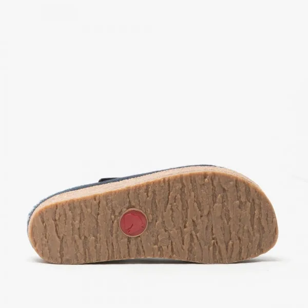 Haflinger FRANZL Womens Wool Clogs Navy sold by Shuperb product image thumbnail 3