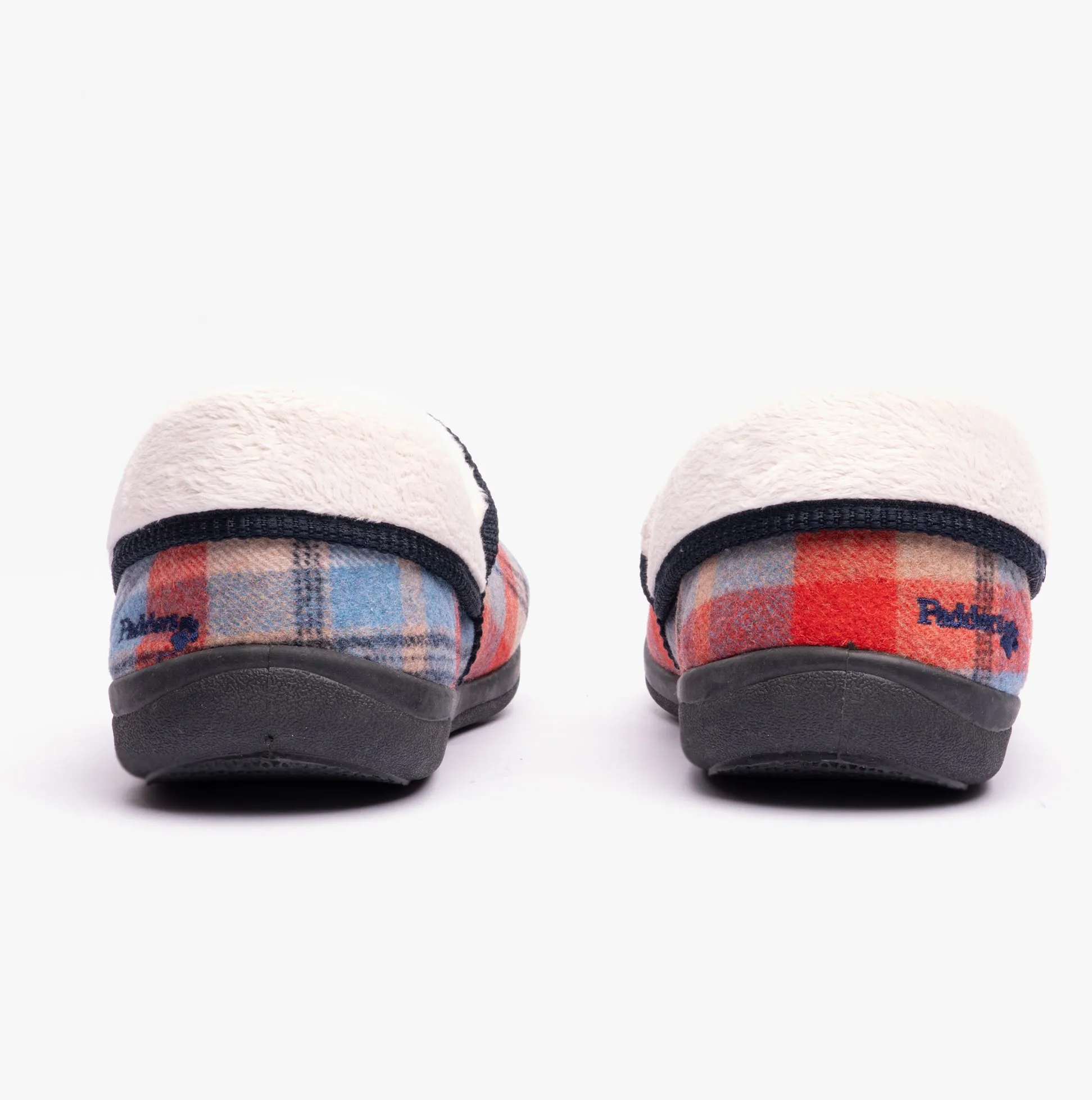 MELLOW Ladies (EE Fit) Full Slippers Blue Combi sold by Shuperb product image thumbnail 3