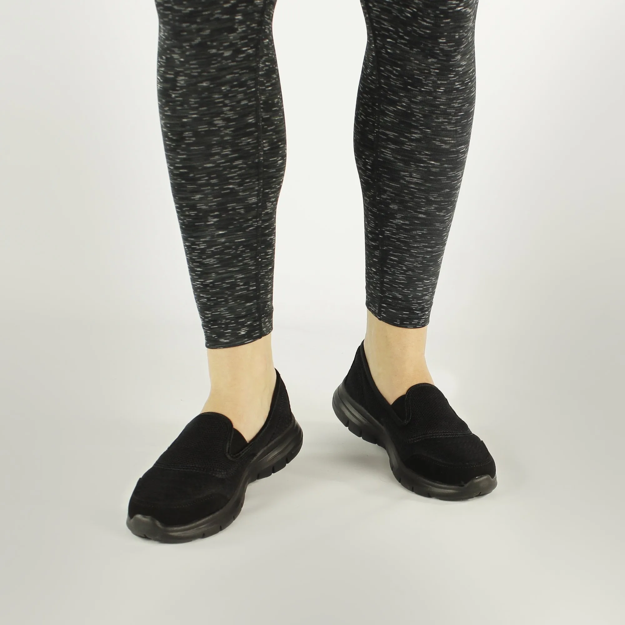 DEK LADY SPORT Womens Lightweight Elasticated Trainers Black sold by Shuperb