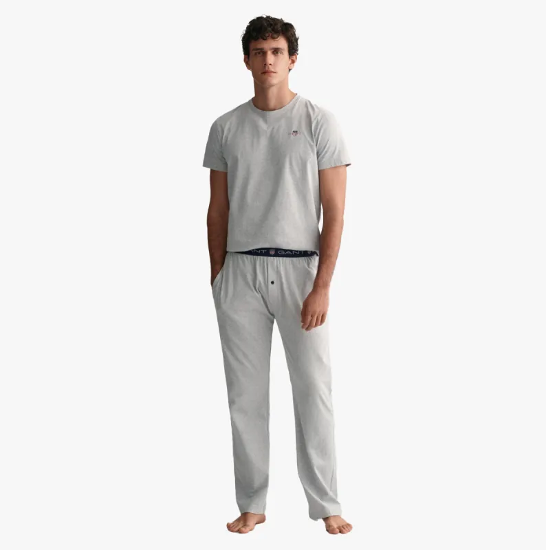 SHIELD Mens Pajama Pants Light Grey Melange sold by Shuperb