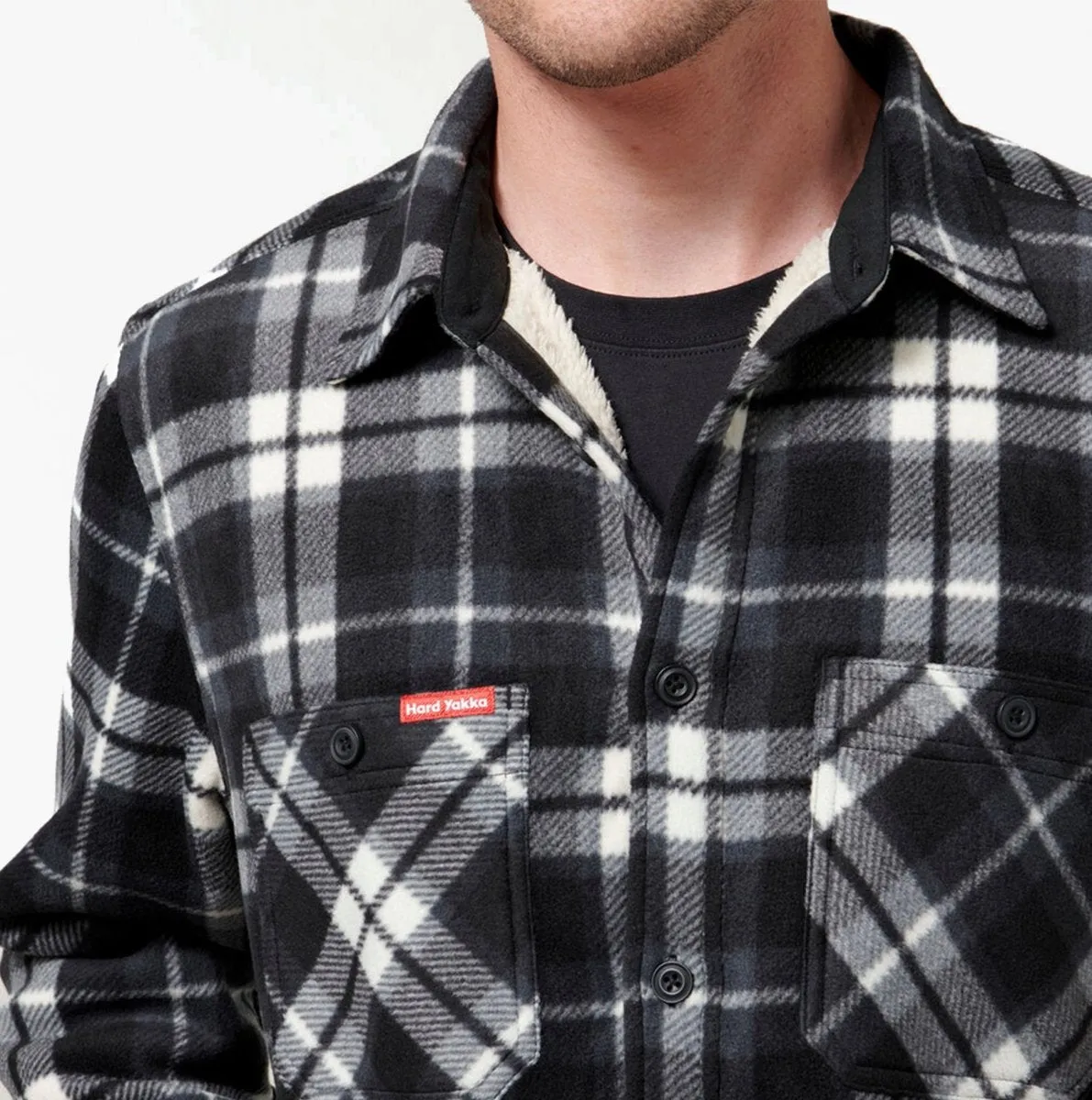Hard Yakka QUILTED FLANNEL Mens Shirt Jacket Grey sold by Shuperb product image thumbnail 3