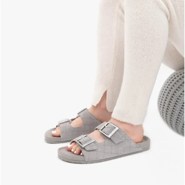 Barbour ELLIS Womens Suede Mule Slippers Grey sold by Shuperb product image thumbnail 2