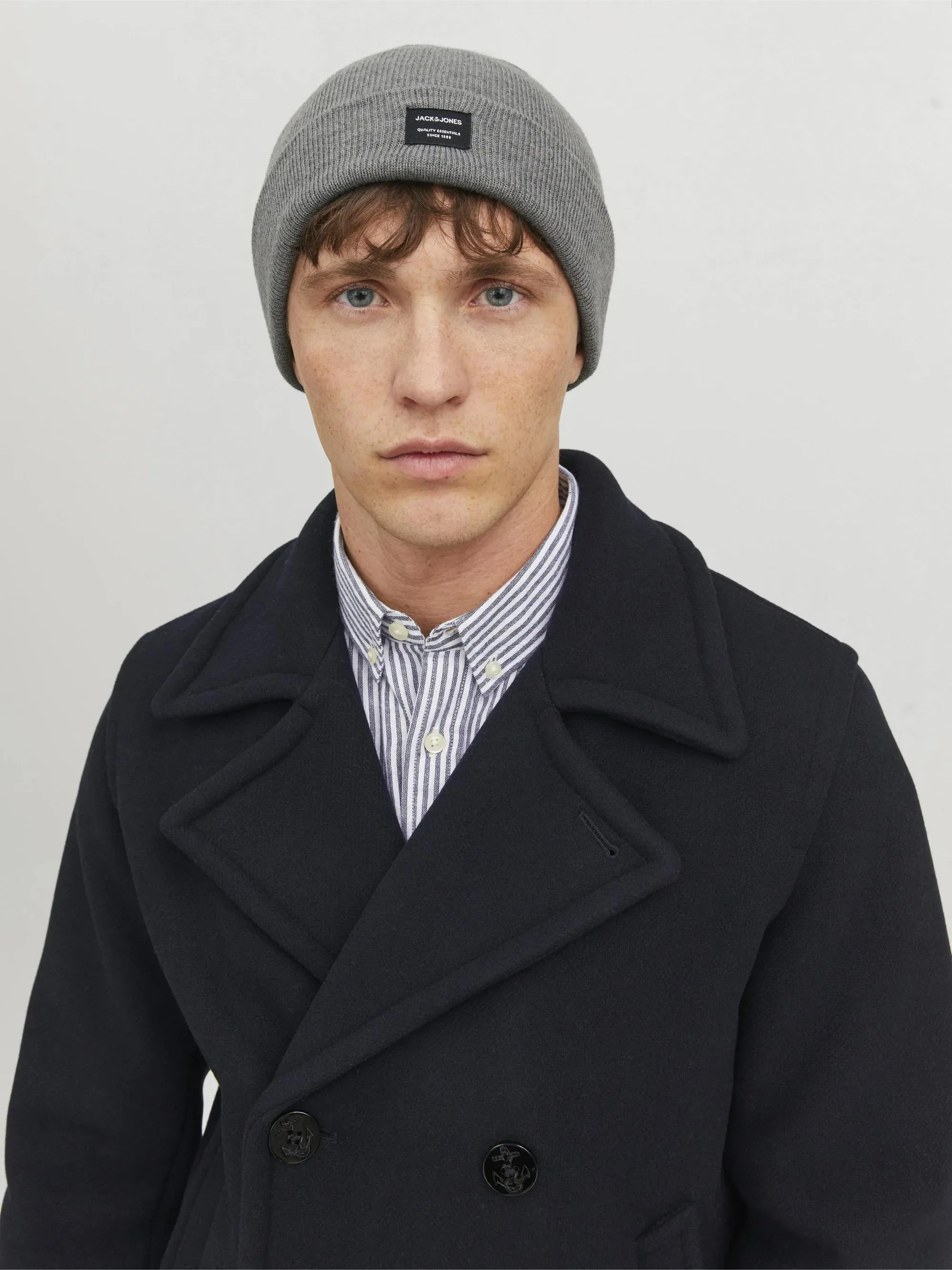 Jack & Jones DNA Mens Beanie Grey Melange sold by Shuperb product image thumbnail 2