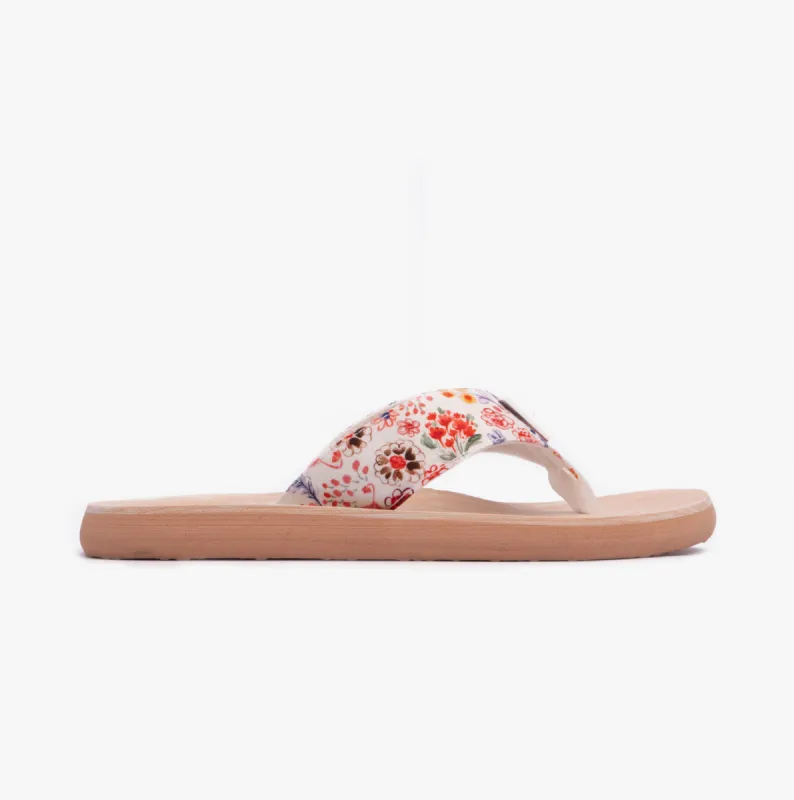 Rocket Dog ADIOS KITTS Womens Flip Flops White Multi sold by Shuperb