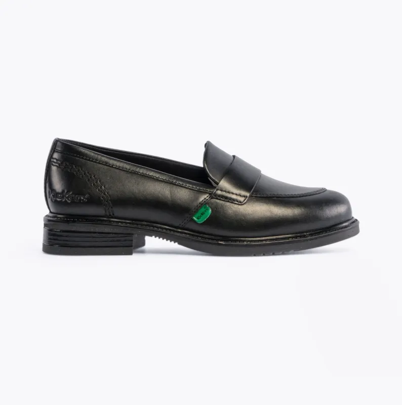 Kickers 114819 LACH Girls School Shoes Black sold by Shuperb