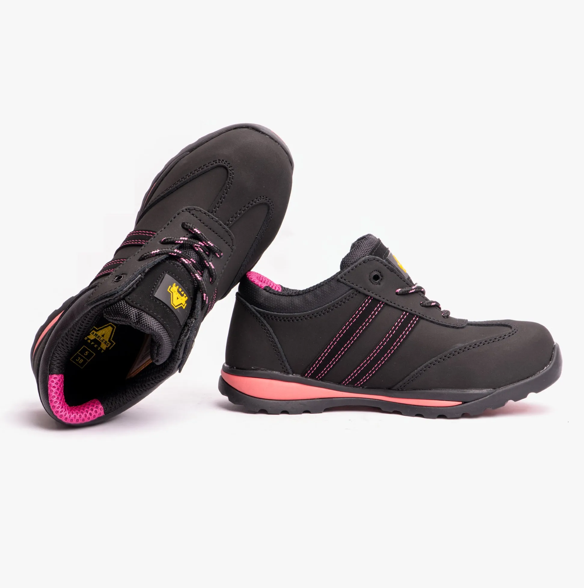 FS47 Ladies Leather Safety Trainers Black sold by Shuperb product image thumbnail 3