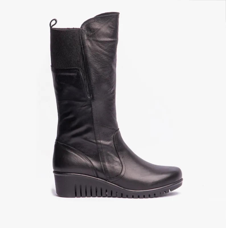 Lotus FITZGERALD Womens Tall Boots Black sold by Shuperb