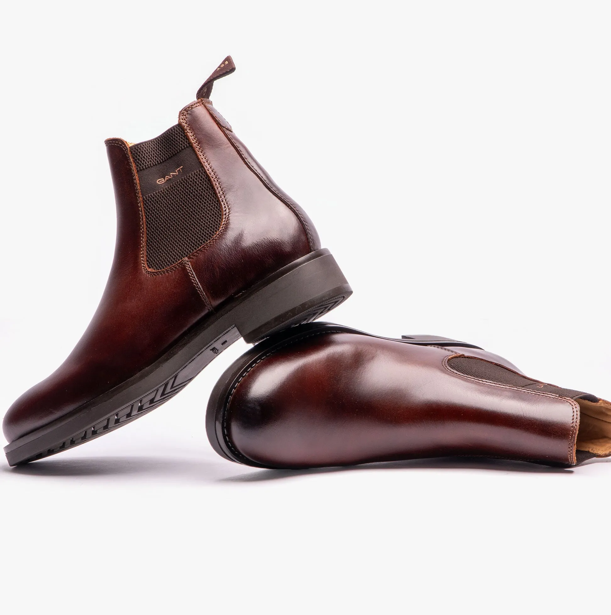 PREPDALE Mens Leather Chelsea Boots Cognac sold by Shuperb product image thumbnail 3