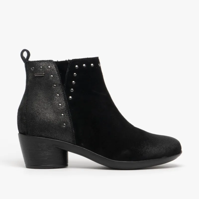 DAISY 01 Ladies Waterproof Ankle Boots Black sold by Shuperb