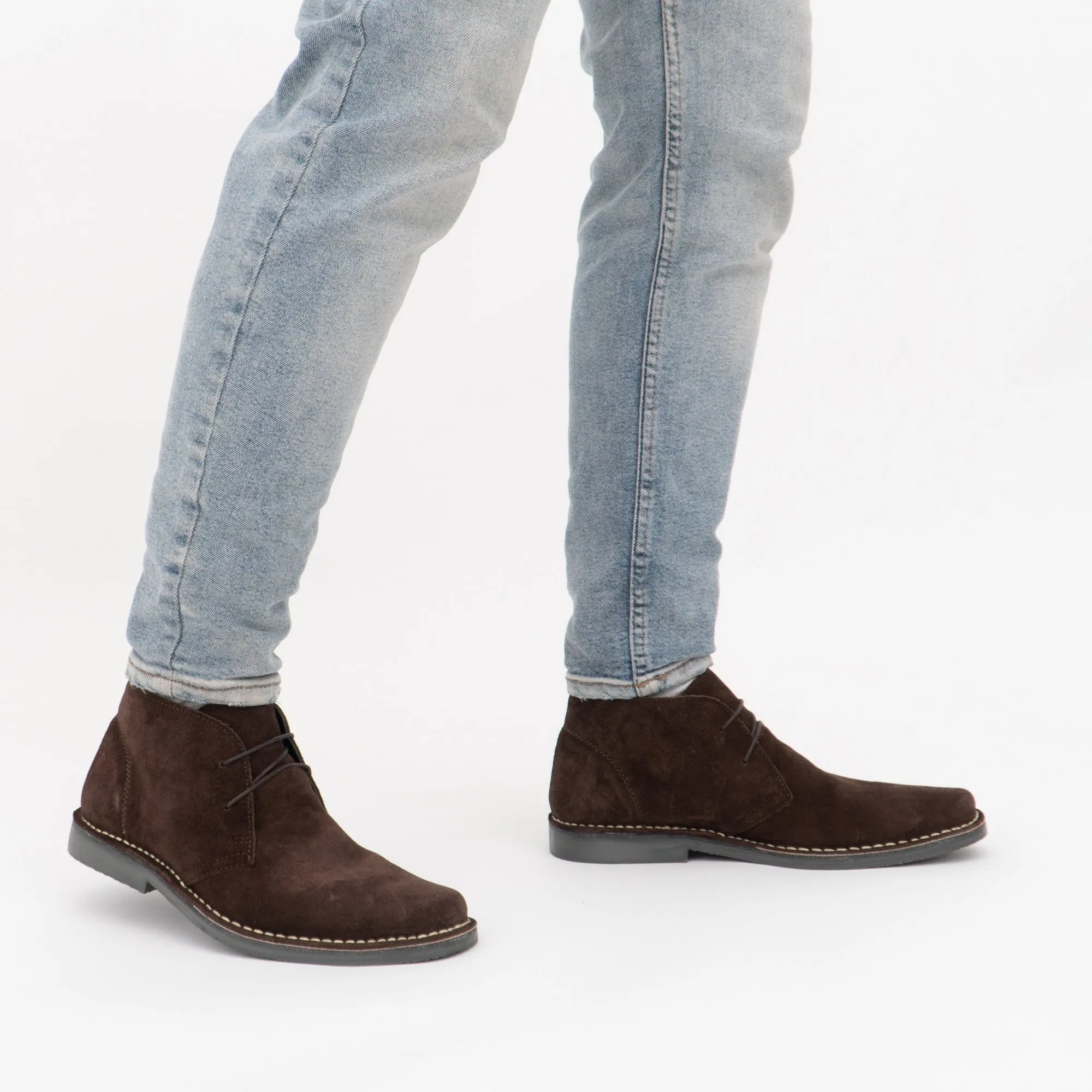 Roamers M420DBS Mens Desert Boots Dark Brown sold by Shuperb product image thumbnail 2