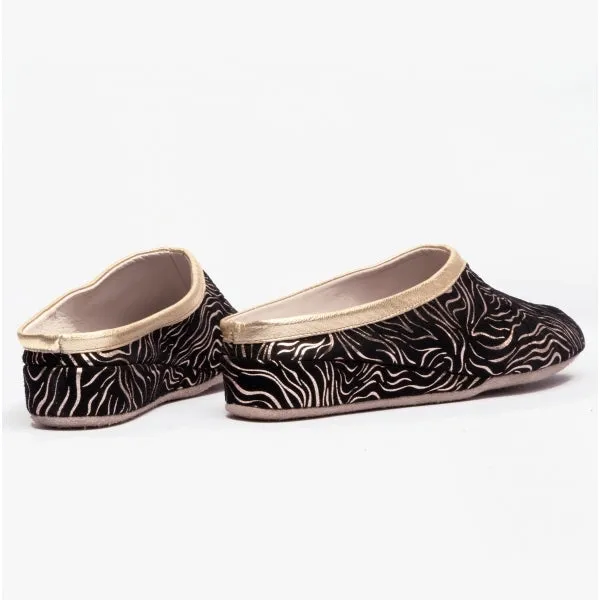 Chaleur SORELLA Womens Mule Slippers Black/Gold sold by Shuperb product image thumbnail 3