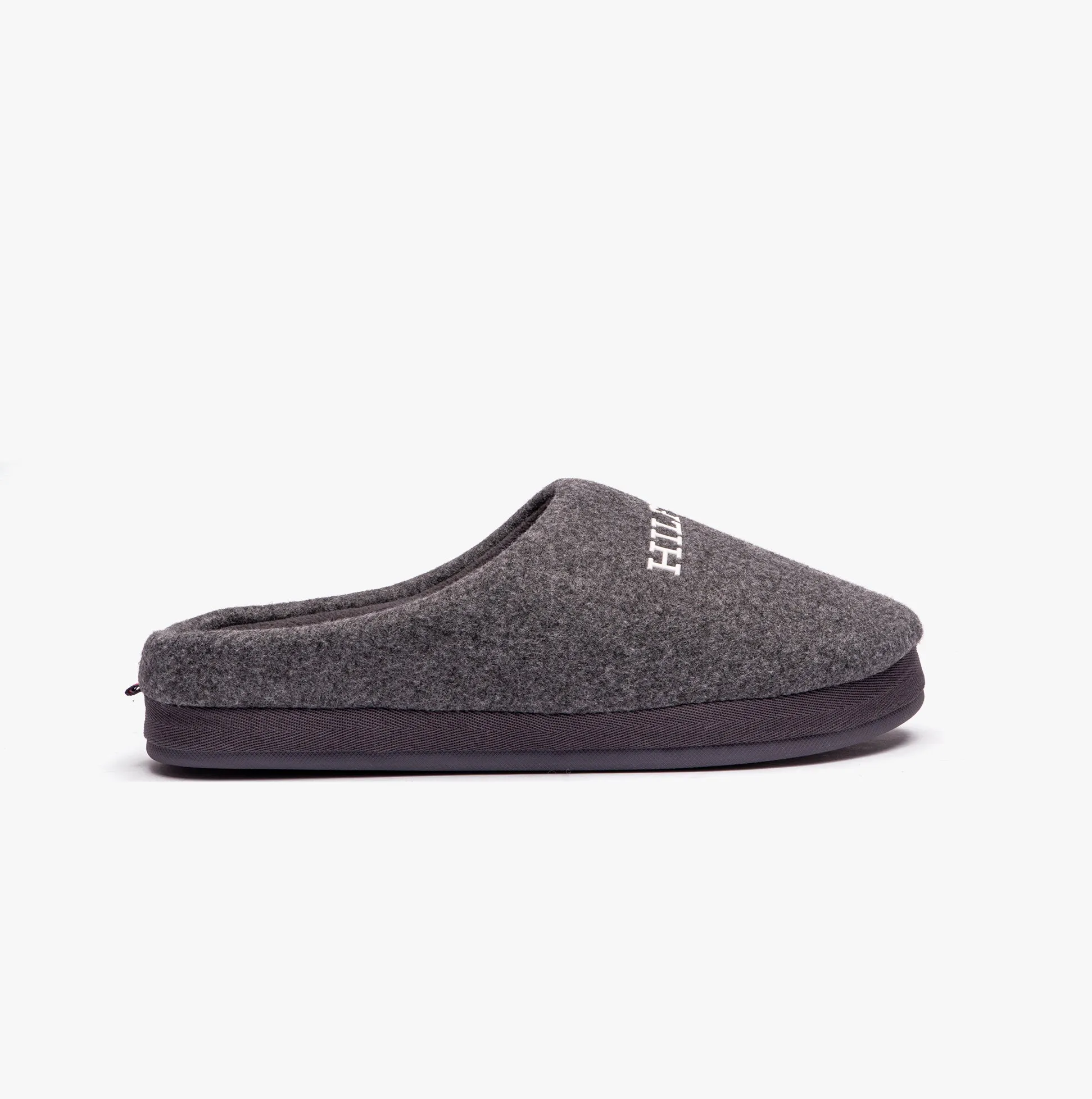 HILFIGER WARM FELT HOME Mens Slippers Dark Ash sold by Shuperb