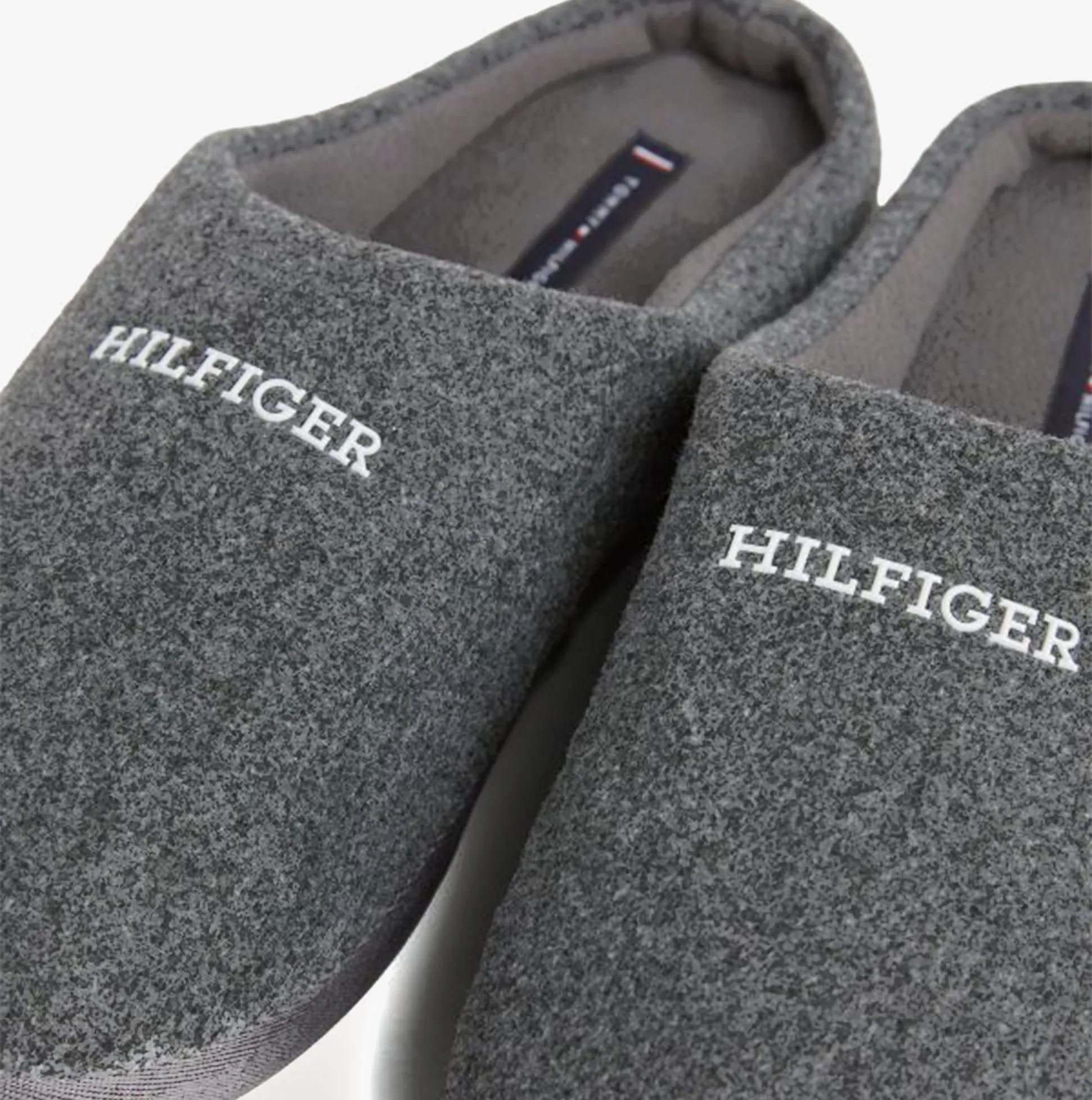 HILFIGER WARM FELT HOME Mens Slippers Dark Ash sold by Shuperb product image thumbnail 2