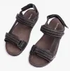 Hush Puppies NEVILLE QUARTER STRAP Mens Sandals Black sold by Shuperb