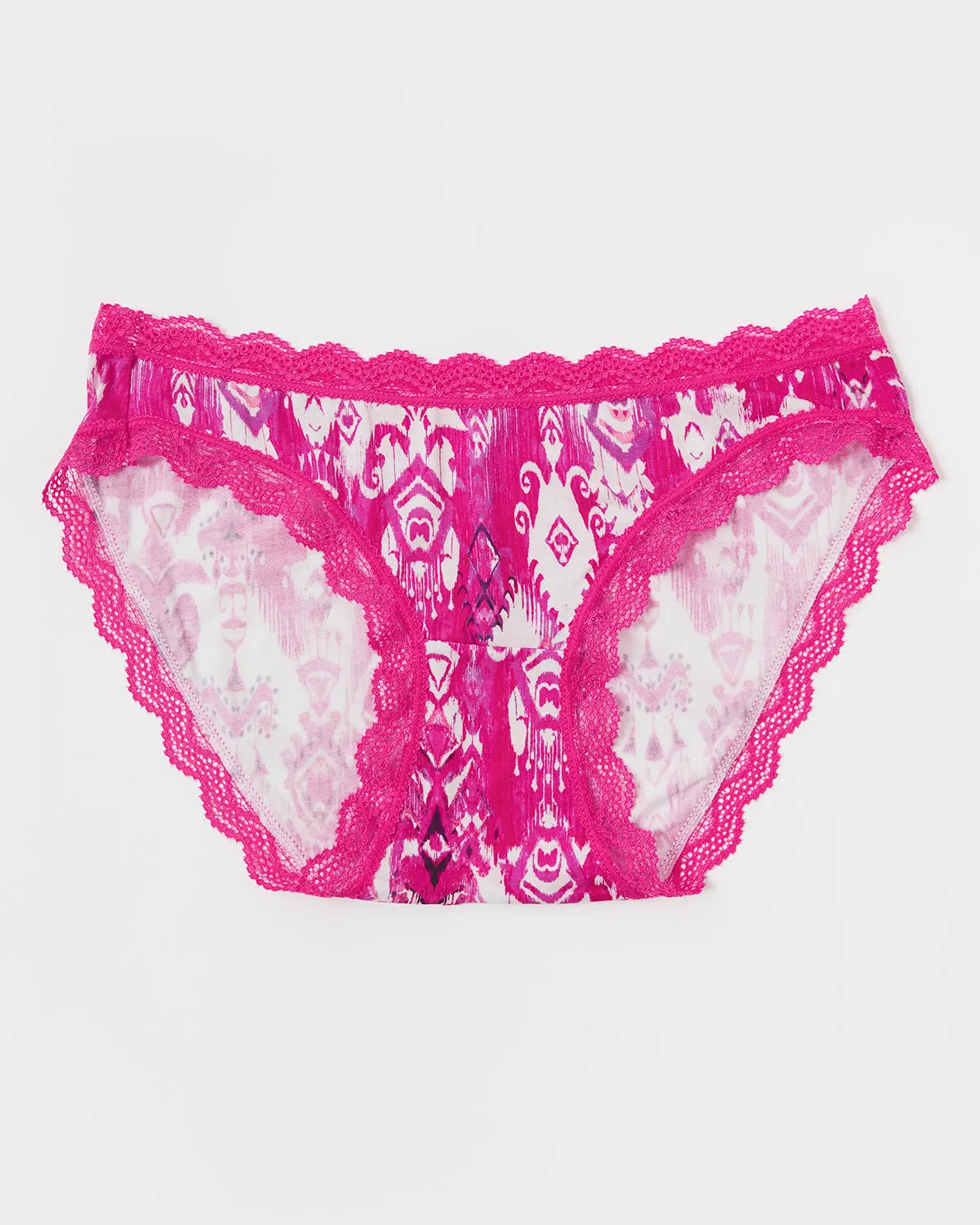 The Original Knicker - Raspberry Ikat sold by Stripe & Stare