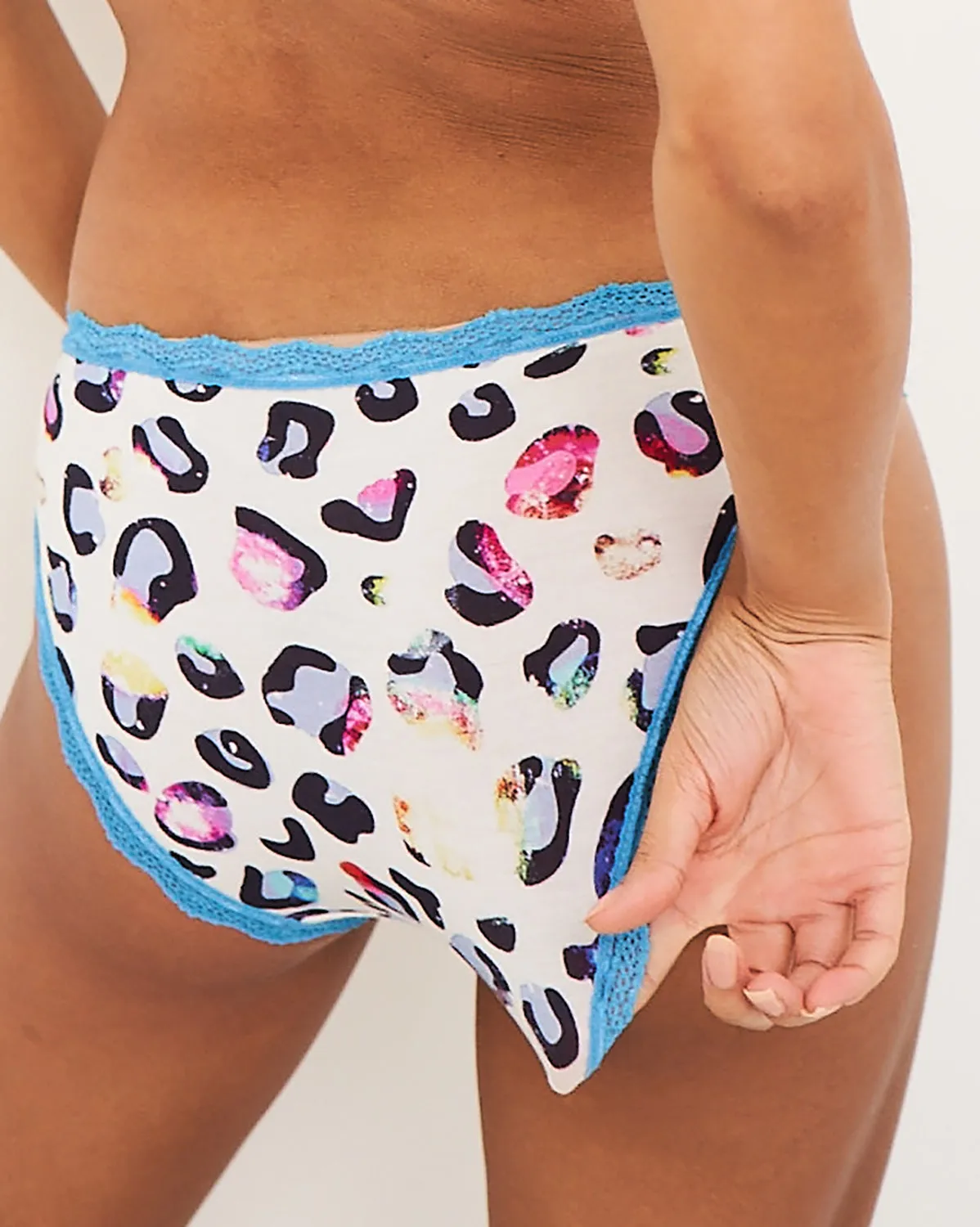 The Original Knicker - Turquoise Multi Leopard sold by Stripe & Stare product image thumbnail 3