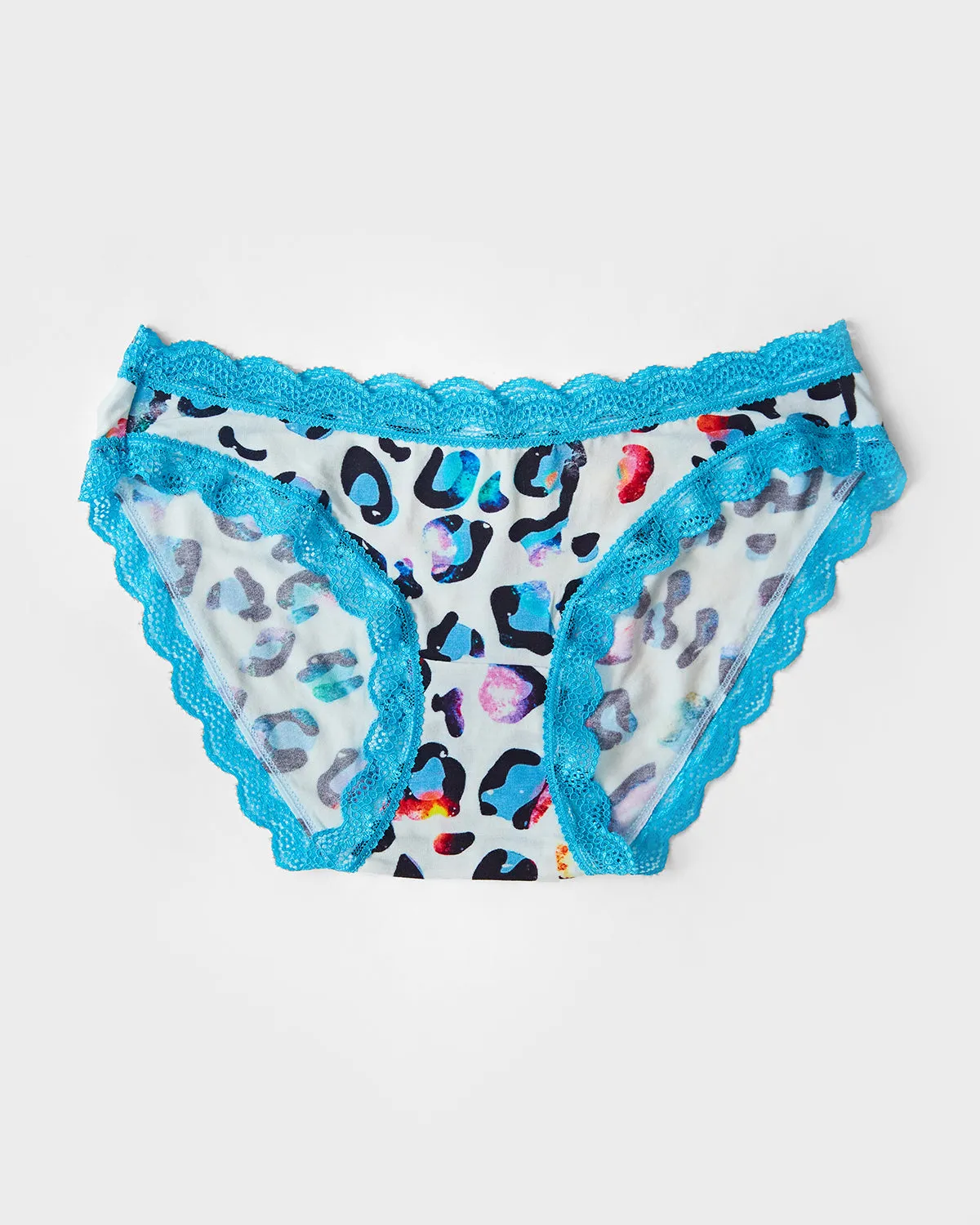 The Original Knicker - Turquoise Multi Leopard sold by Stripe & Stare
