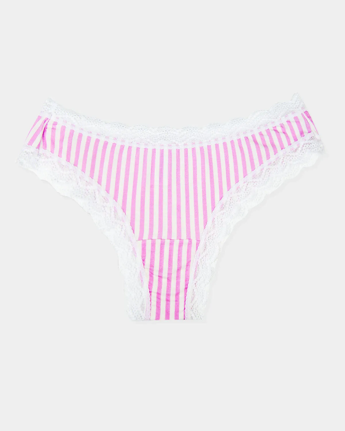 Brazilian Knicker - Lilac Stripe sold by Stripe & Stare